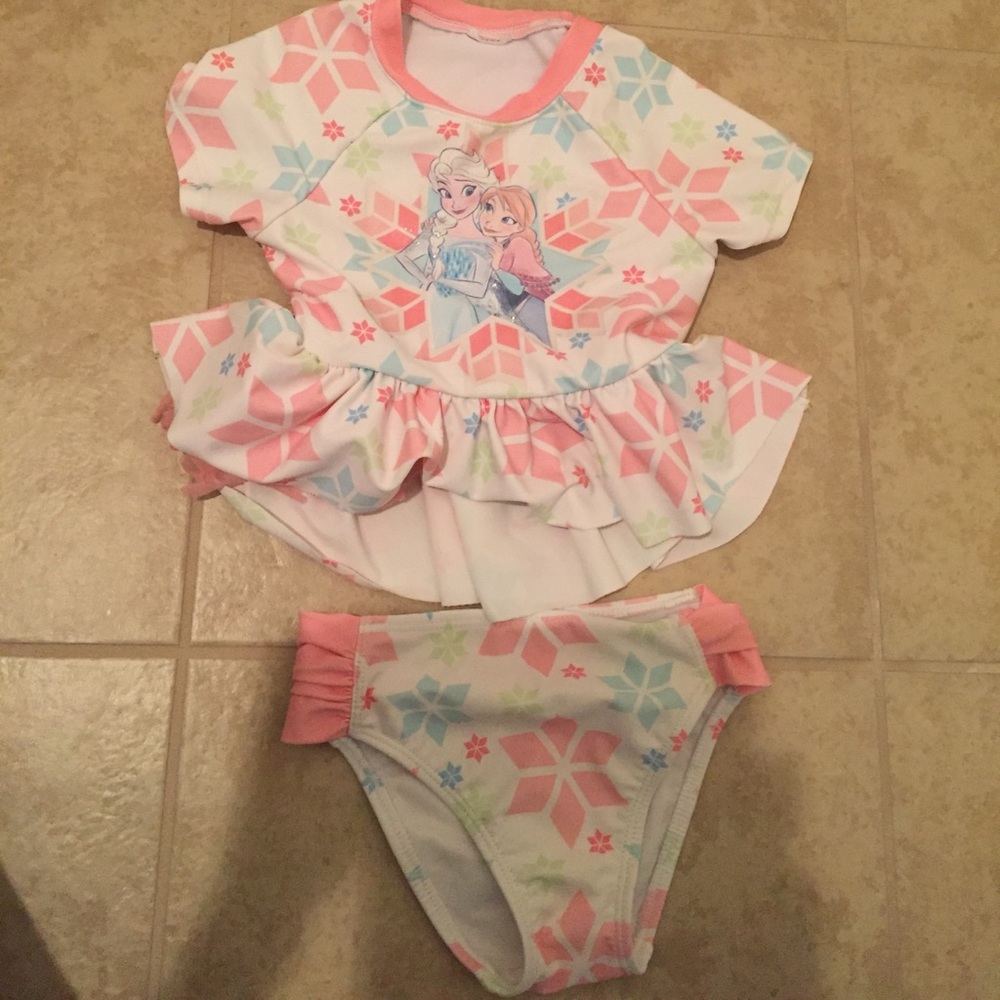 Frozen Elsa & Anna 2-piece swimsuit for 3T girls